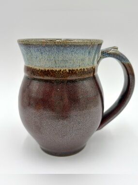 Callaway USA Studio Pottery Blue Brown Rustic Coffee Mug Cup